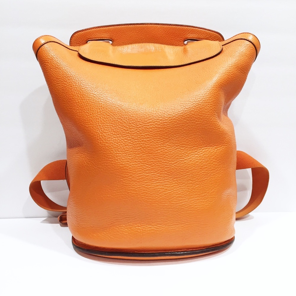 ❤️SOLD❤️Hermes Orange Clemence Leather Sherpa GM Backpack - Picture 3 of 16